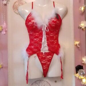 Avidlove (M) Sexy Elf Garter Baby Doll Set